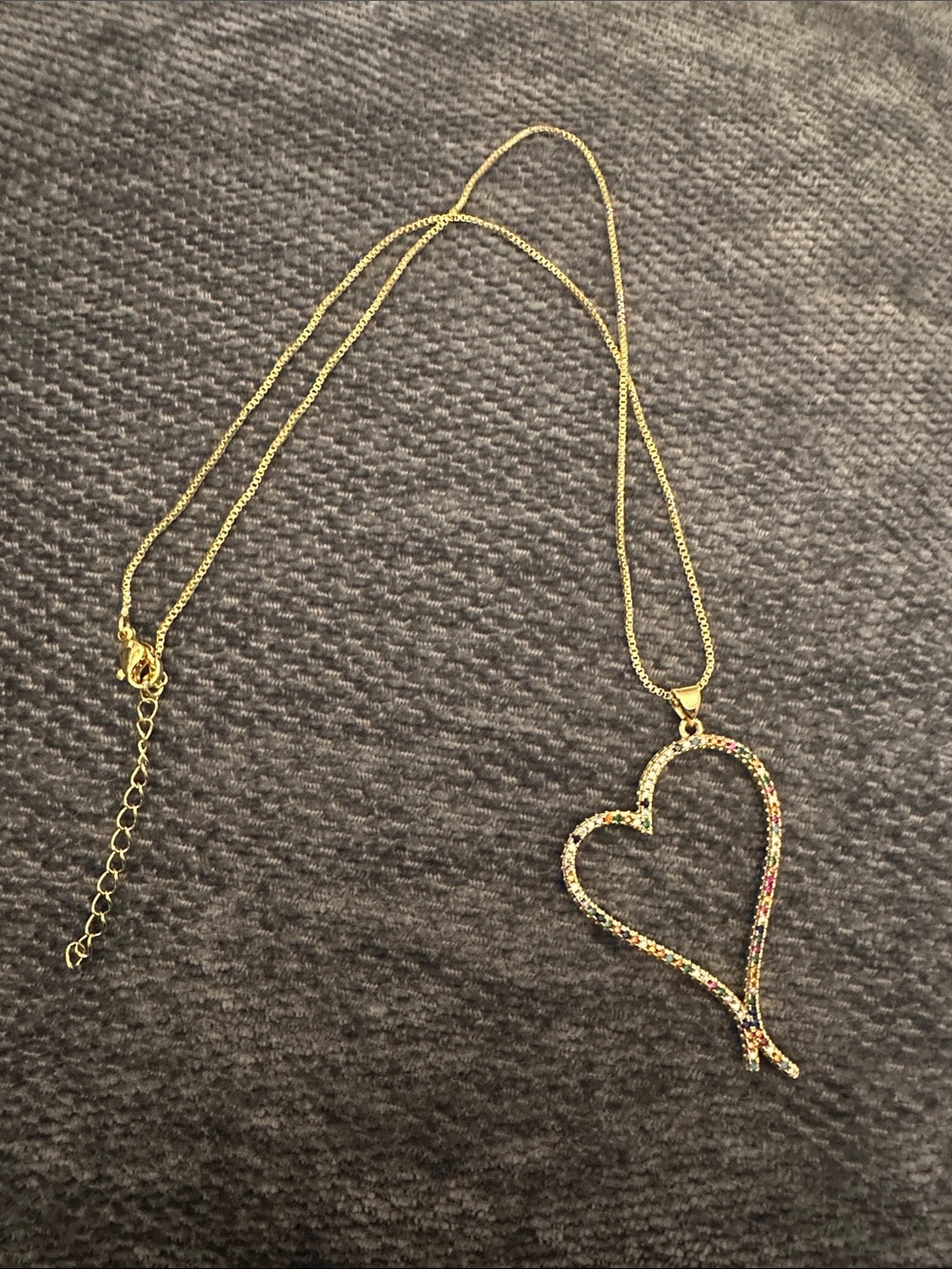 NEW Heart Charm Necklace - Pretty Bird Jewelry- 16-18”